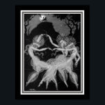 Póster "Moon Madness" Art Deco Print aproximadamente 1922<br><div class="desc">"Locura de la luna" Impresión Art Deco de Aleksander Rzewuski ca. 1922</div>