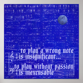 Póster Moon Music Poster