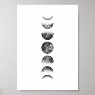Póster Moon Phase Wall Art