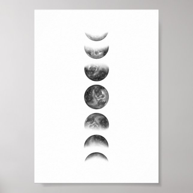 Póster Moon Phase Wall Art (Frente)
