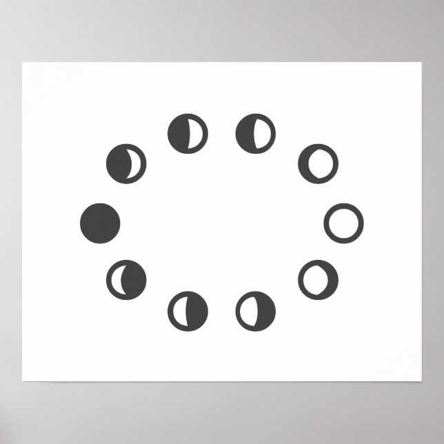Póster Moon Phases design for (Frente)