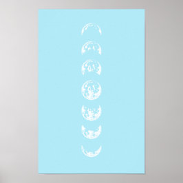 Póster Moon Phases Wall Art