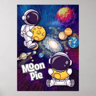 Póster Moon Pie Strength in you Astronaut Wall art Poster