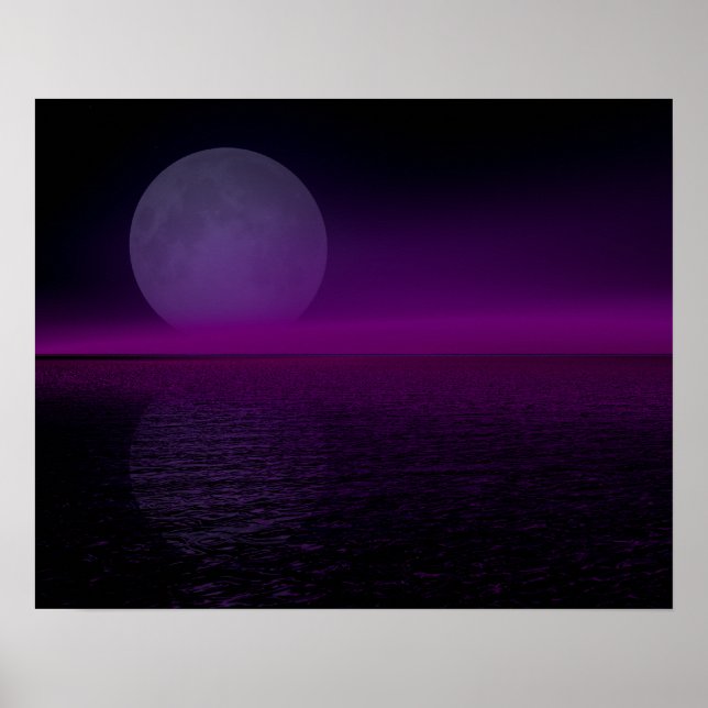 Póster Moon Rise Pink Haze Flipped (Frente)
