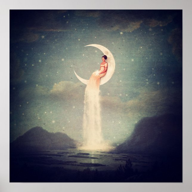 Póster Moon River Lady (Frente)