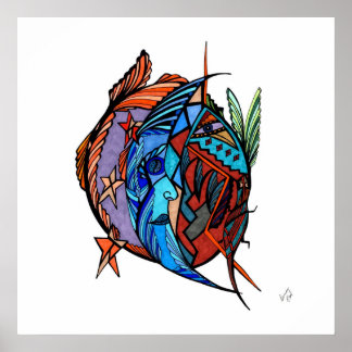 Póster Moon Star Spirit Reproduction