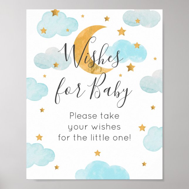 Póster Moon & Stars Wiers for Baby Sign (Frente)