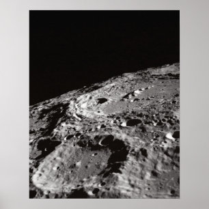Póster Moon Surface and Horizon
