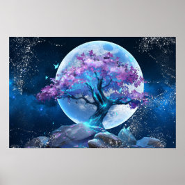 Póster Moon Tree Poster