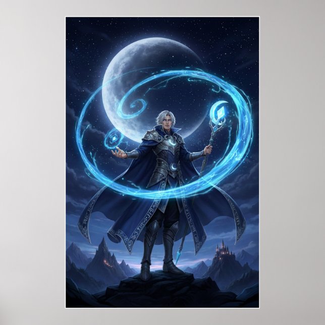 Póster Moonbound Arcane Mage Poster Art (Frente)