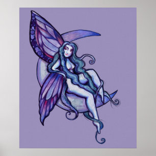 Póster MoonChild Fairy Moon Child Faerie Art Fae
