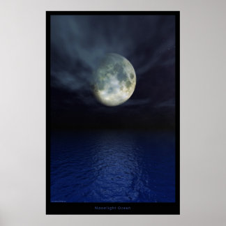 Póster Moonlight Ocean - Edición Especial
