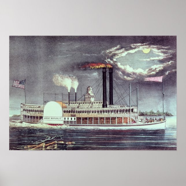 Póster Moonlight on the Mississippi (Frente)