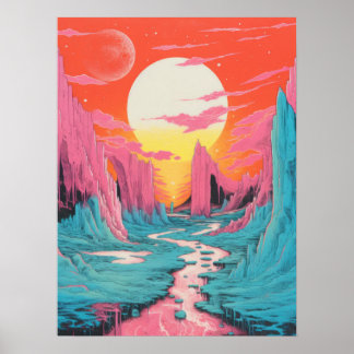 Póster Moonlight Roseway