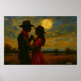 Póster Moonlight Two-Step Art Print