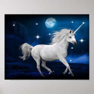 Póster Moonlight Unicorn