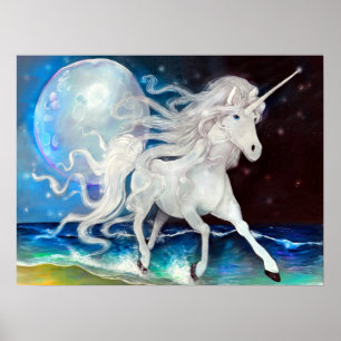 Póster Moonlight Unicorn Poster