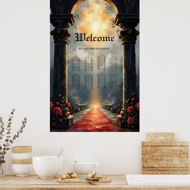 Póster Moonlit Aisle of Eternal Vows –Gothic Wedding Gate (Cocina)