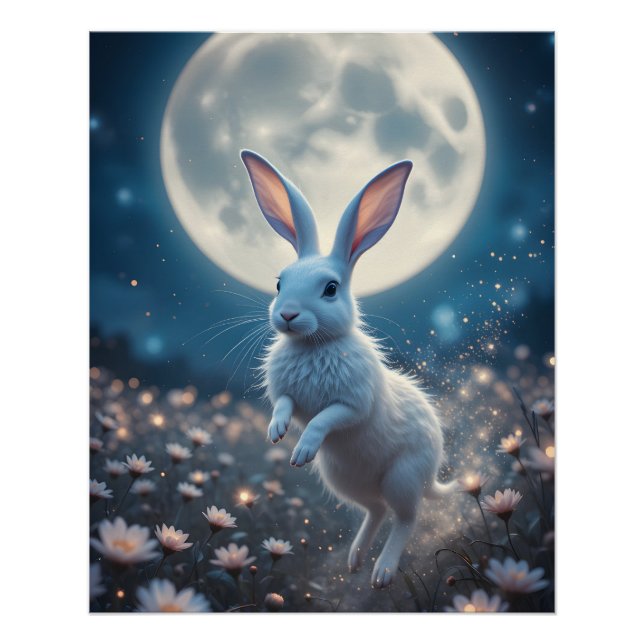 Póster Moonlit Dream Hare (Anverso)