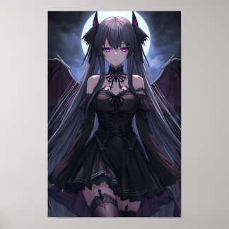 Póster Moonlit Gothic Succubus