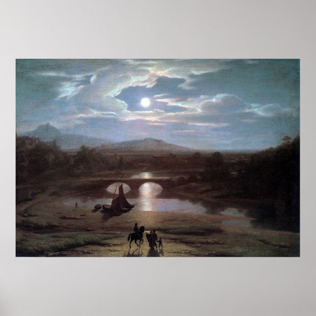 Póster Moonlit Landscape (Frente)