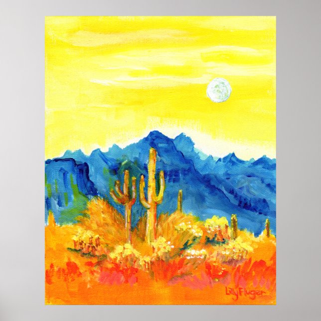 Póster Moonrise Desert (Frente)
