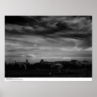 Póster Moonrise from near Residence Halls, noviembre de 1