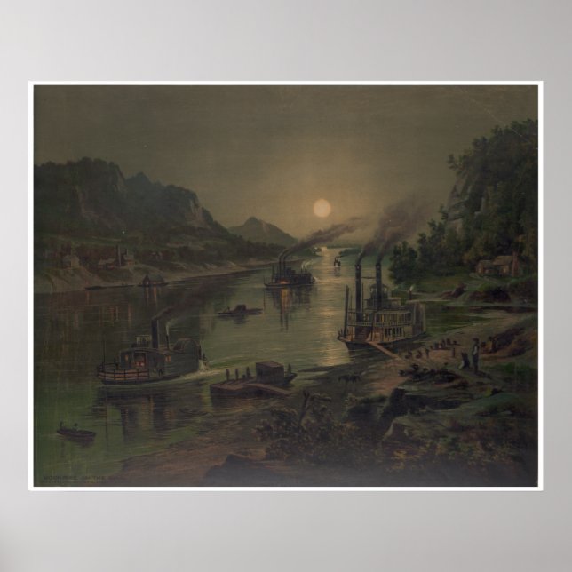 Póster Moonrise on the Ohio (Frente)