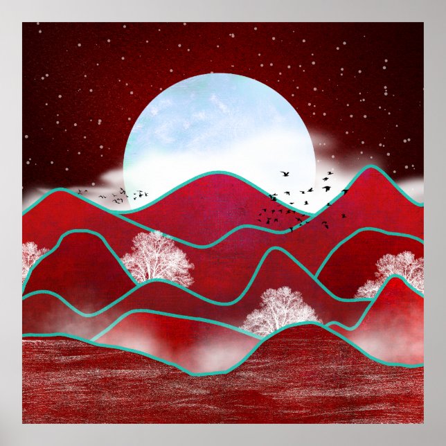 Póster Moonrise Roja (Frente)