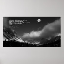 Moonrise sobre Franconia : Jefe Poster de Seattle