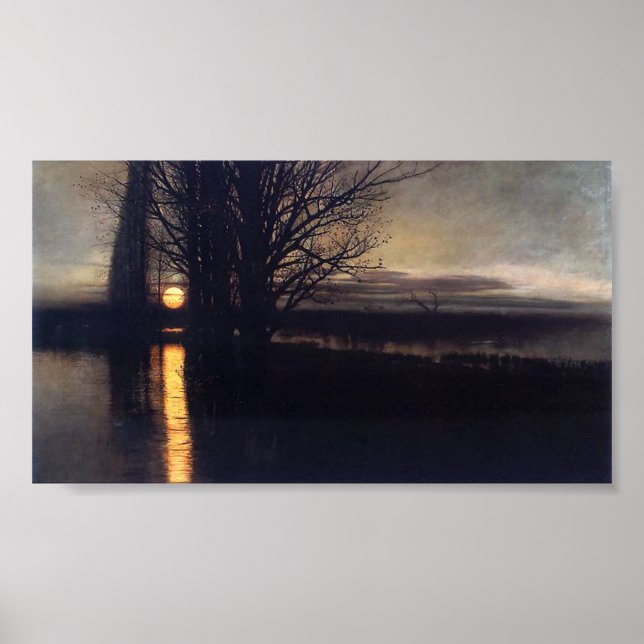 Póster Moonrise - Stanisław Masłowski 1884 - Moon (Frente)