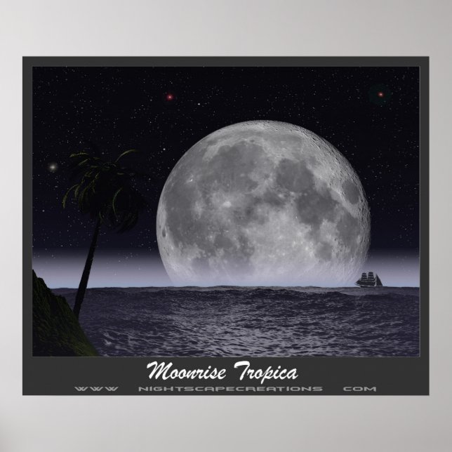 Póster Moonrise Tropica (Frente)