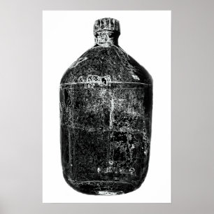 Póster Moonshine Bottle Print