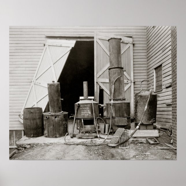 Póster Moonshine fue capturado por la policía en 1926. Vi (Frente)