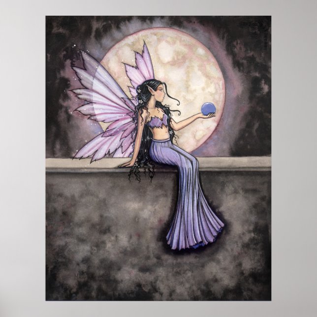 Póster Moonstone Fairy Poster por Molly Harrison (Frente)