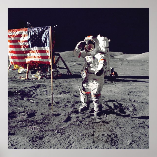 Póster Moonwalk Apollo 17 (Frente)
