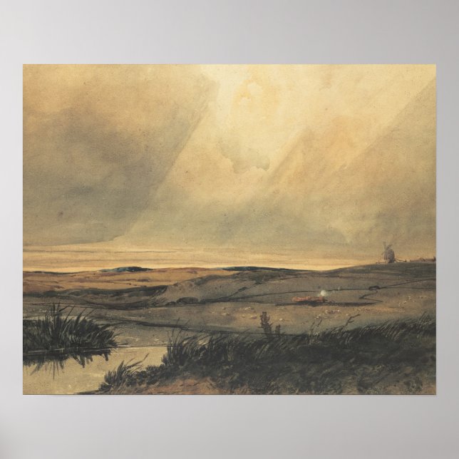 Póster Moor con molino de viento (Frente)
