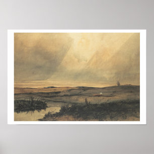 Póster Moor con molino de viento