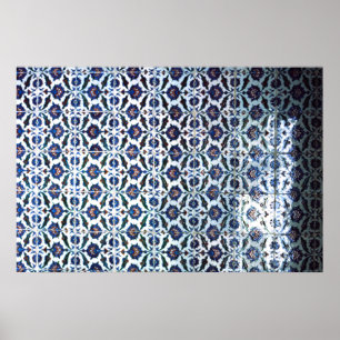 Póster Moorish tile, the Palace, Sintra, Portugal