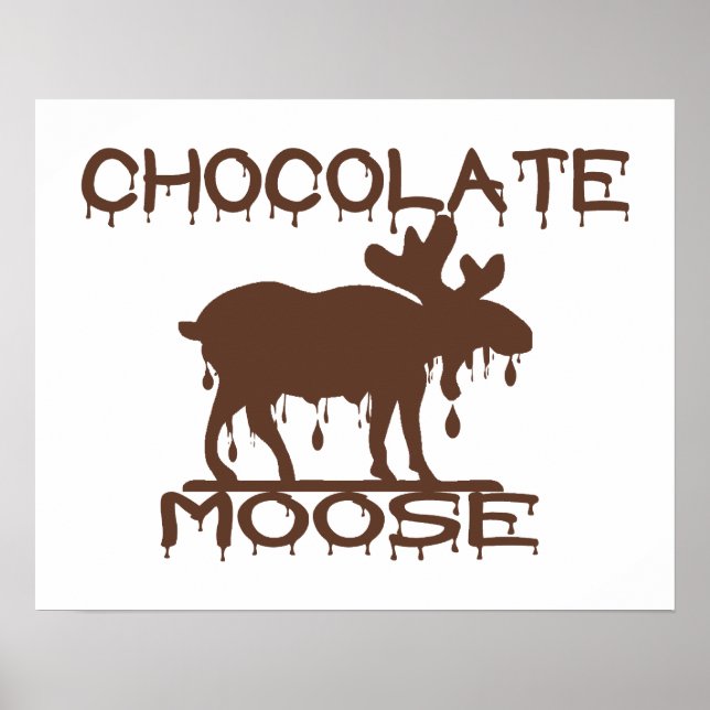 Póster Moose de chocolate (Frente)