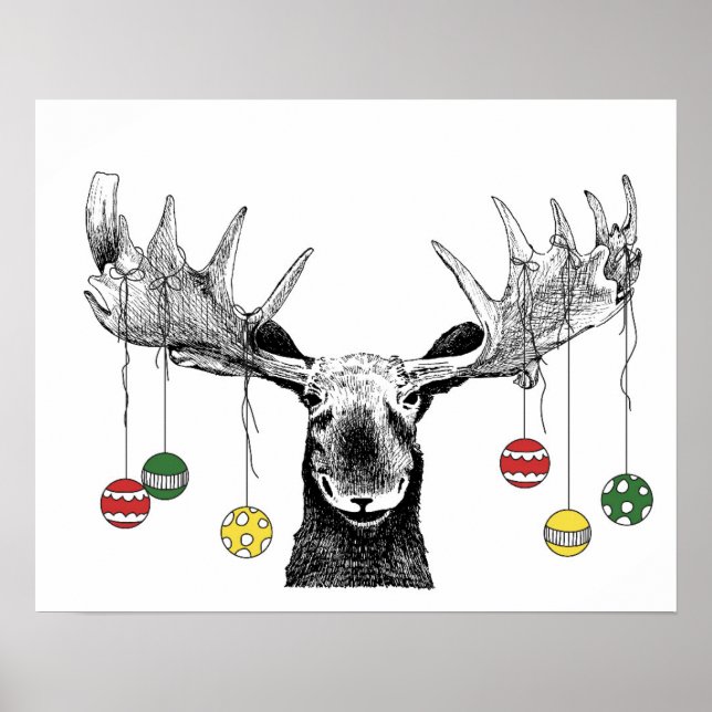 Póster Moose de vacaciones (Frente)
