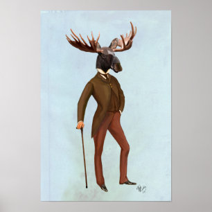 Póster Moose In Suite Full
