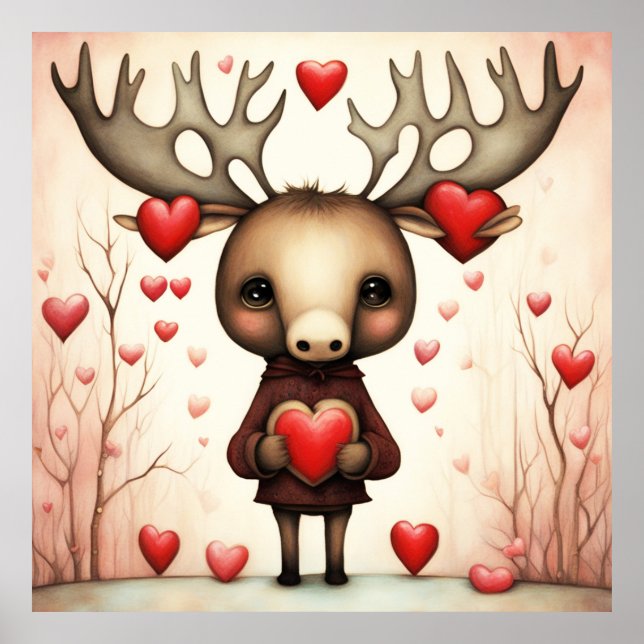 Póster Moose Love 3 (Frente)