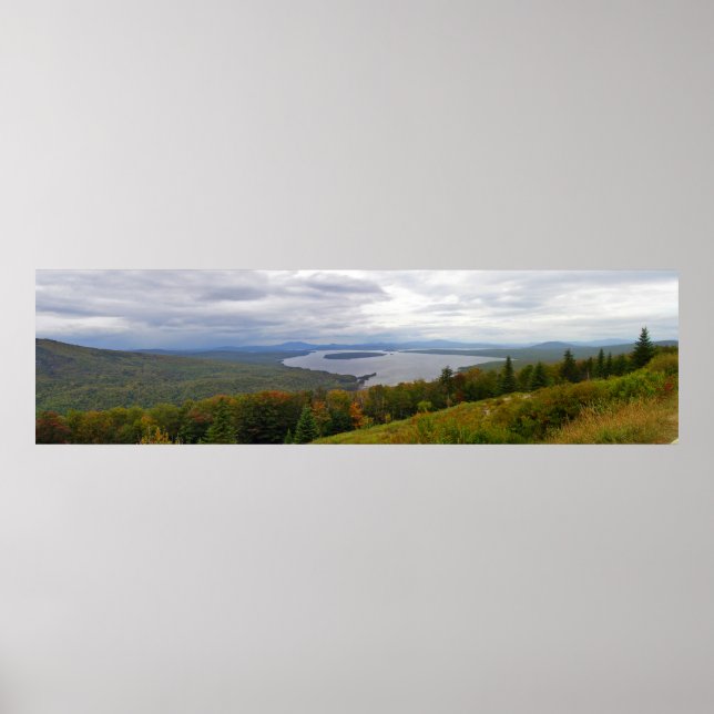 Póster Mooselookmeguntic Lake Panorama, Maine (Frente)