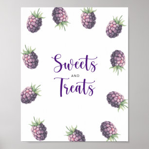 Póster Mora - dulces y golosinas para baby shower