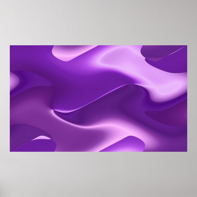 Póster morado adorable (Frente)