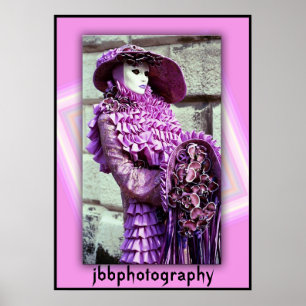 Póster morado carnavalero