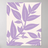 Morado de hojas botánicas