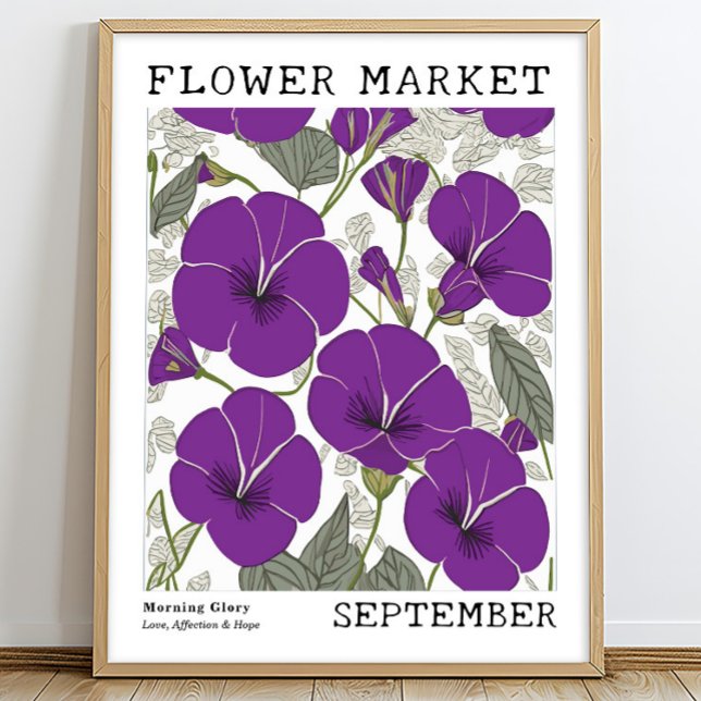 Póster Morado morado gloria Septiembre Mercado de flores  (Subido por el creador)