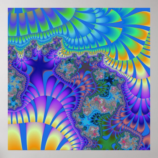 Póster Morado y azul (Frente)